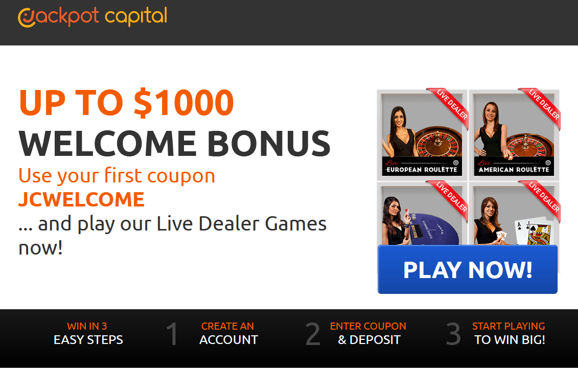 UP TO
                                $1000 WELCOME BONUS Use your first
                                coupon