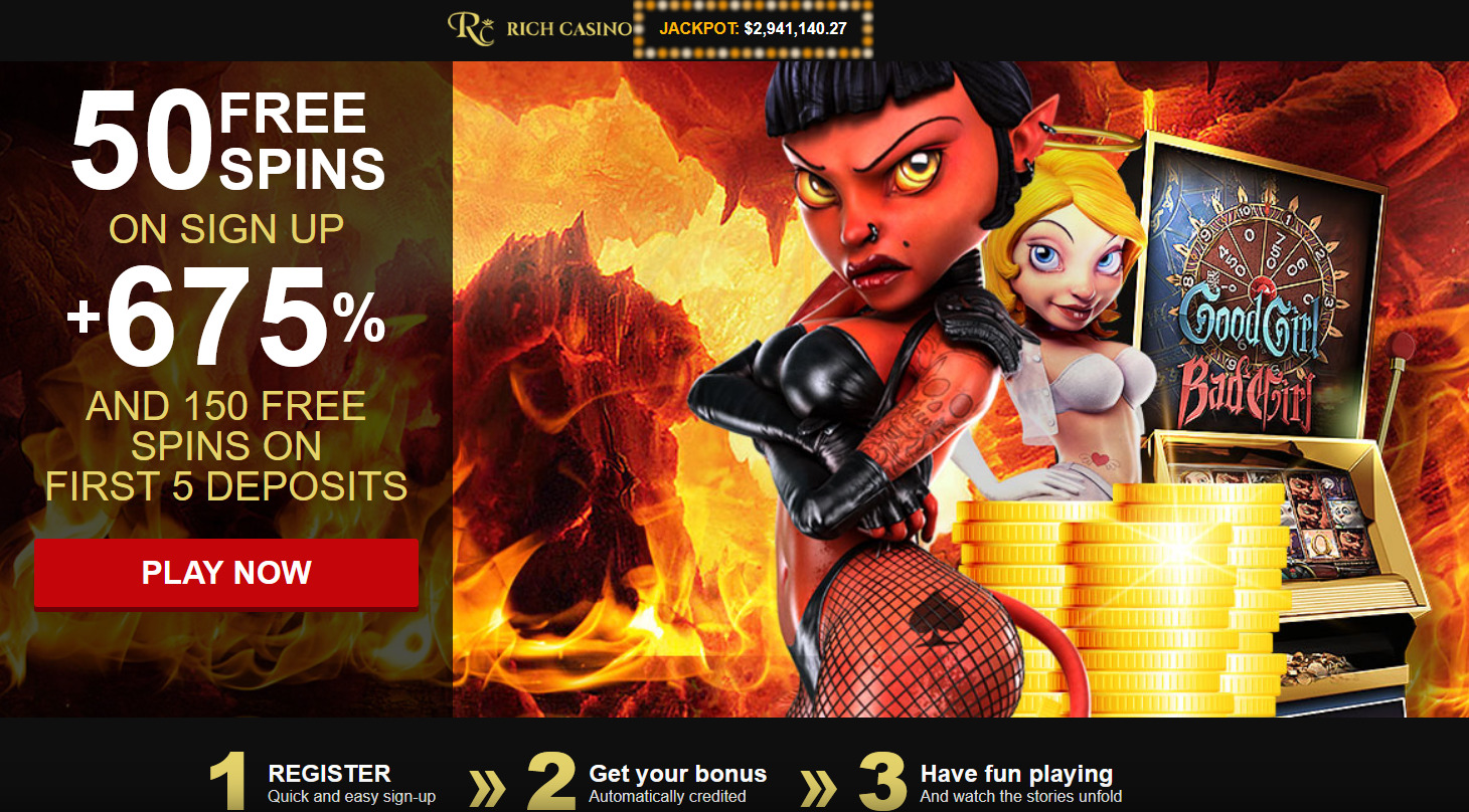 50 FREE
                                SPINS ON SIGN UP + 675 % AND 150 FREE
                                SPINS ON FIRST 5 DEPOSITS